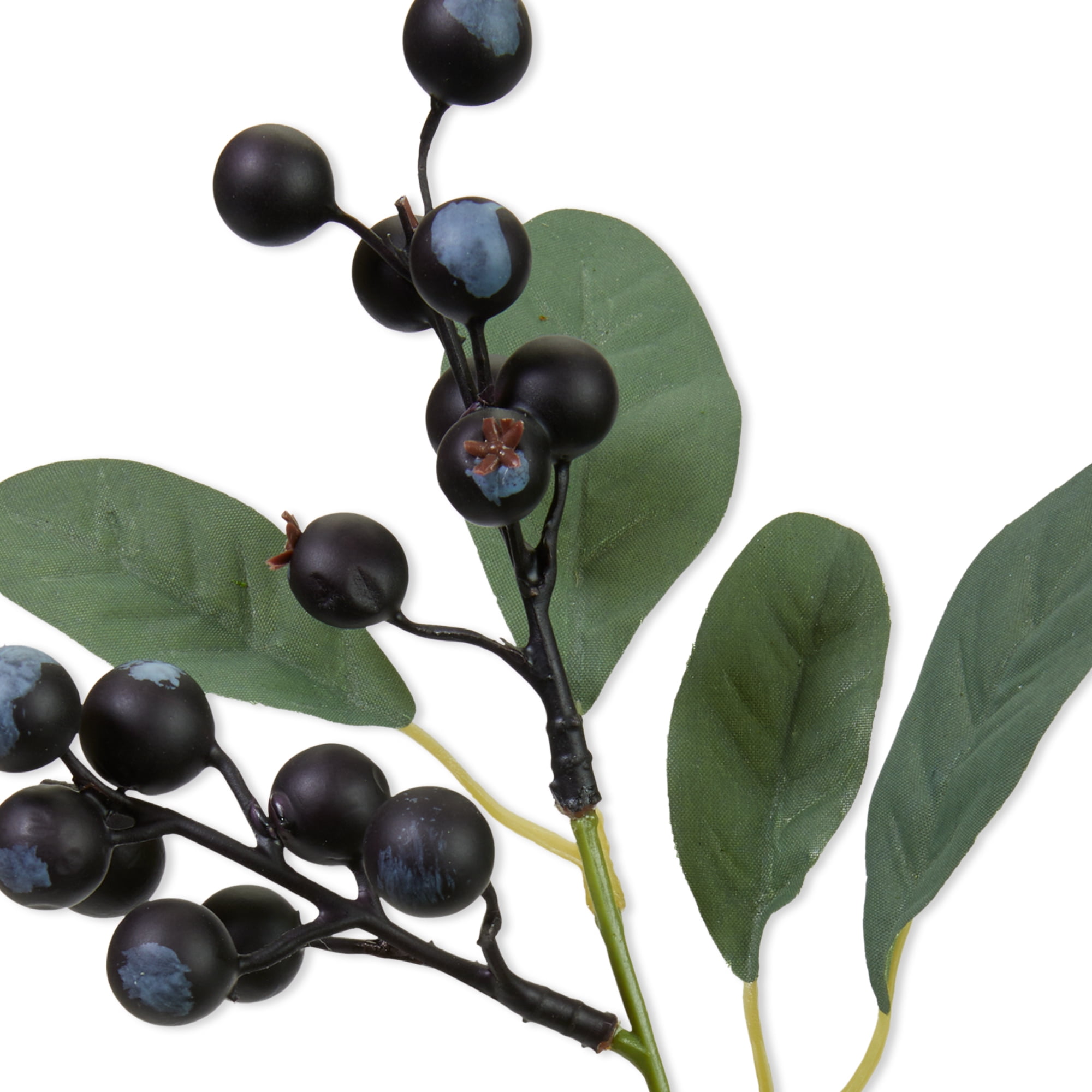 Mainstays Artificial Mini Fruit Pick, Blue Blueberry, 4.5" x 9.5"