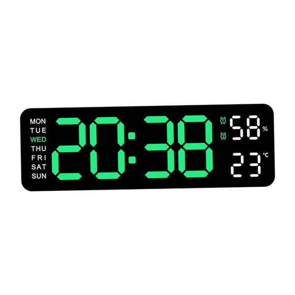 Reloj de pared digital Macarena Reloj de decoración de pared LED negro