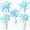 Blue, variant on NestE 30 Pcs Bow Party Decorations Coquette Bow Table Toppers Birthday Table Decor Coquette Party Centerpieces Sticks for Birthday Bachelorette Bridal Decor (Blue)