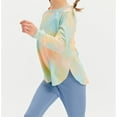 thumbnail image 4 of WOYY Big Girls Long Sleeve Sports Active T-Shirt Breathable Tee T Shirt, Sizes 5-16, 4 of 4