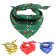 thumbnail image 3 of Toalla navideña para perro, bufanda, copo de nieve, caramelo, estampado navideño, lindos suministros festivos para mascotas., 3 of 3