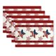 thumbnail image 2 of 4th Of July Placemat Set Independence Day Heat Mats Patriotic Star Stripe Table Protectors Washable Fabric Chargers For Dining Coffee Table, 2 of 5