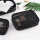 thumbnail image 3 of Bolsa de cosméticos de malla negra de viaje, bolsa de maquillaje con cremallera para mujer, neceser de lavado, organizador de maquillaje, bolsa de almacenamiento portátil, 3 of 5