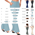 thumbnail image 3 of WGRFFH Womens Yoga Dress Pants Casual Straight Leg Work Slacks Bootcut Stretchy Elastic High Waisted Trousers with Pockets Pull On,Breathable Lightweight,4-Way Stretch,Plus Size Business Clothes Wine, 3 of 5