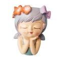 thumbnail image 5 of Planter Pot Girl Face Planters, Bonsai Pot Table Centerpiece Home Decor Ornament Flower Pot Flowerpot for Bar Office Drawing Room Bookshelf Style A, 5 of 8