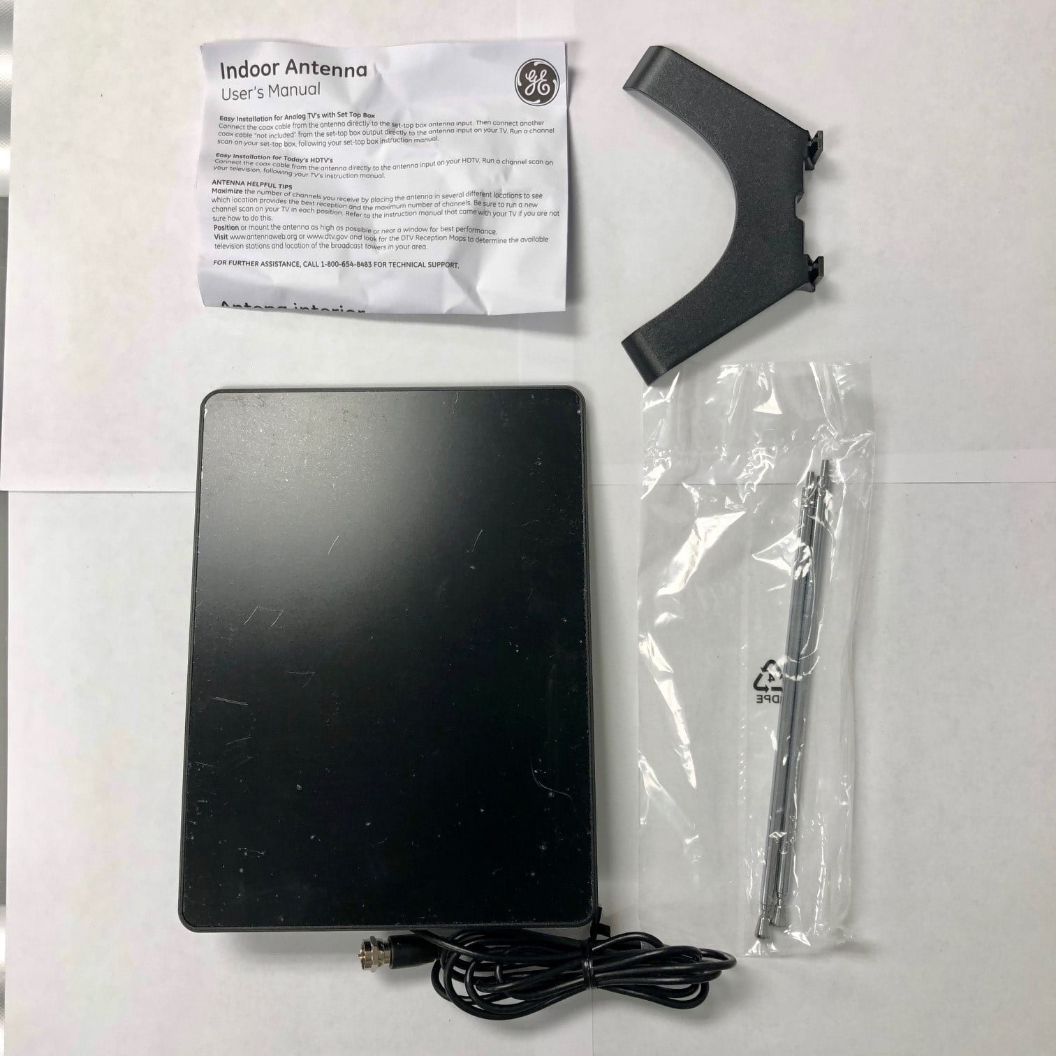 GE 33688 Pro Flat Panel HD Antenna 30 Mile Range