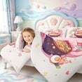 thumbnail image 3 of Manfei Axolotl Pattern King Size Comforter Sets,3D Printed Animal Comforters King Size,Pink Reversible,3-Piece,1 Comforter and 2 Pillowcases, 3 of 7