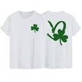 thumbnail image 1 of AherBiu Hauts de la Saint-Patrick pour Femmes Manches Courtes Imprimés Décontractés Basiques, 1 of 7