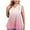Pink, variant on Aofany Plus Size Tank Tops for Women Flowy V Neck Women Shirts Loose Fit Summer Sleeveless Gradient Tops