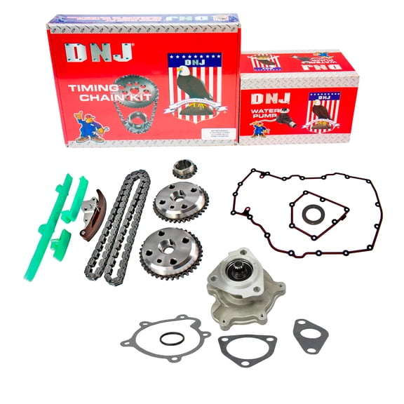 DNJ TK3134WP Timing Chain Kit with Water Pump Fits Cars & Trucks 92-95 Chevrolet 2.3L L4 DOHC