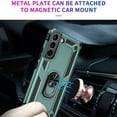 thumbnail image 4 of SaniMore Tri-layer Case for Samsung Galaxy S24 2024, 360° Rotating Holder/Kickstand Rugged PC Back + TPU Bumper Magnetic Car Mount Anti-fingerprint Anti-fall Heavy Duty Protective Shell, Darkgreen, 4 of 7