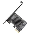 thumbnail image 1 of PCIE To SATA3.0 Expansion Card, PCIE SATAIII RAID Controller Card 2 Ports Multi Function Support High Speed Support Automatic Rebuild  for Desktop PC, 1 of 7