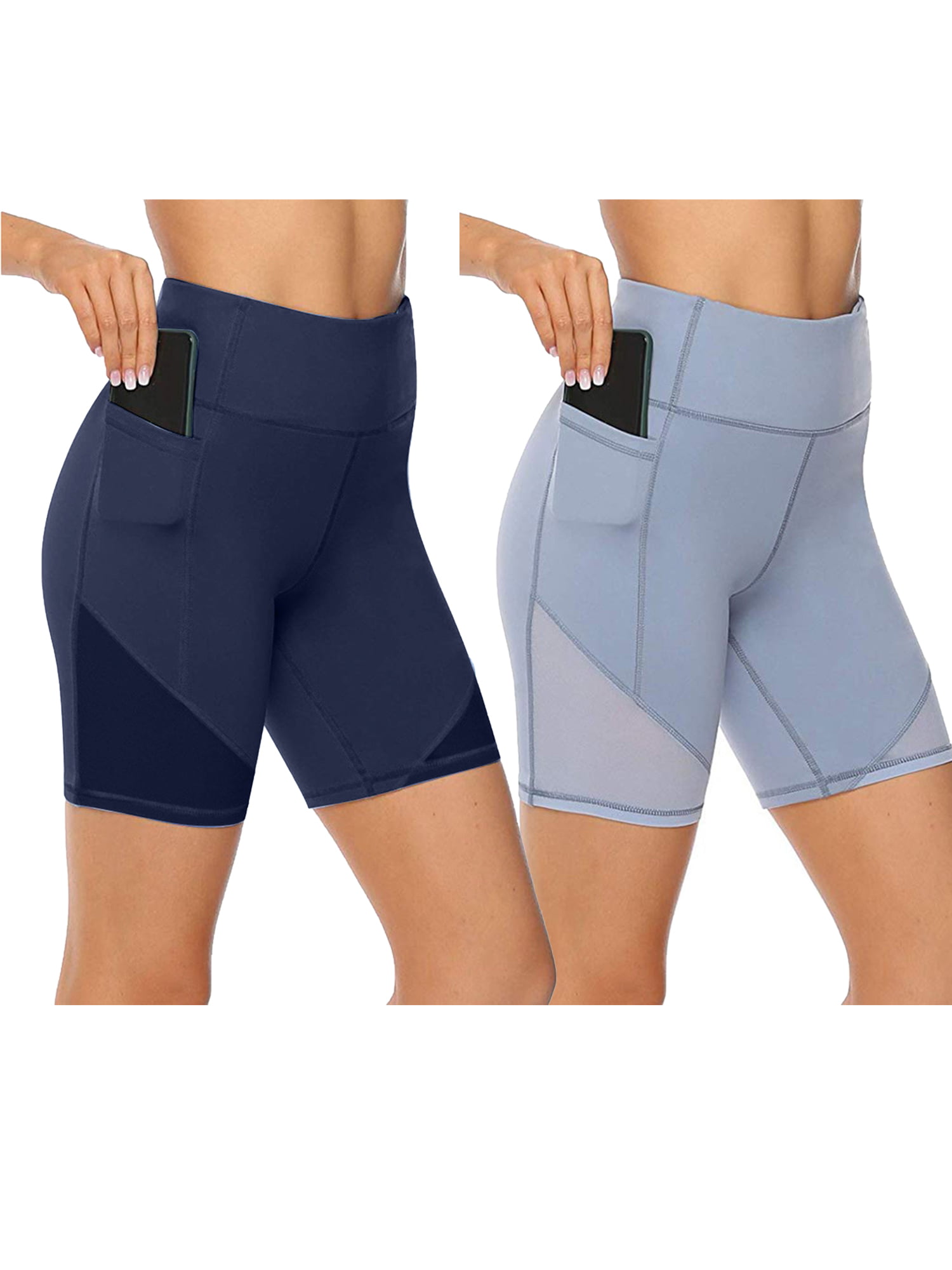 Ladies Cotton Leggings 1/2 Length Above-Knee Shorts Active Sport Dance Cycling 
