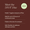 thumbnail image 4 of Diva Disc by DivaCup - One Size Fits Most - 12 Hour Protection - Medical-Grade Silicone - Safe Menstrual Alternative - Holds 7 Tampons of Flow (36 ml), 4 of 10