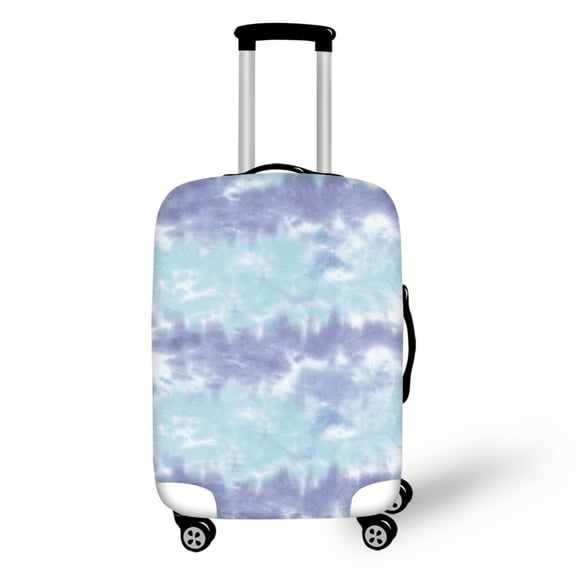 HELLHERO Tie-Dye Pattern Baggage Protector Soft Easy Installation Polyester Suitcase Sleeve for Travel Vacation