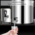 thumbnail image 5 of Stainless Steel Milk Bucket Wine Pail Bucket with Tap and Sealed Lid Milk Jug Transport Container for Milk And Wine Liquid Solids Kitchen Storage, 5 of 8