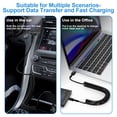 thumbnail image 4 of Cable en espiral USB a USB C de carga rápida para iPhone y Android, 4 of 7