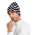 thumbnail image 2 of joogoo White Polka Dots Beanie Hats Cuffed Winter Warm Knit Thick Beanies, 2 of 7