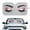 Eye, variant on Yuyamidu Eye Sunshade for Car Windshield Fashion Car Sun Shade for Windshield Anti-Dirty Window Sun Shade Large Car Sun Visor Car Window Glare Max UV Rays, Gray