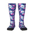 thumbnail image 1 of Balery Skull Flower Calcetines novedosos Calcetines deportivos Calcetines hasta la rodilla Calcetines de algodón Calcetines originales y geniales, 1 of 6