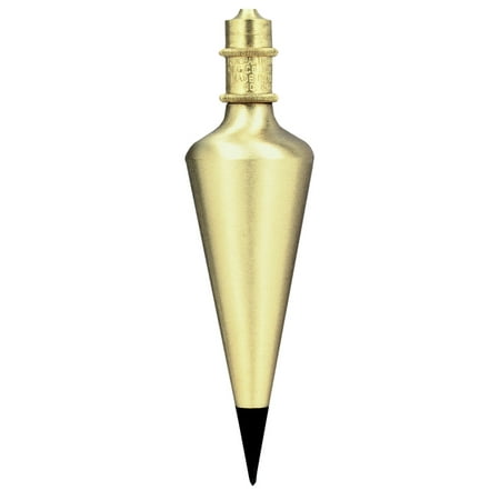 UPC: 0038728426307 | General Tools 800-12 Plumb Bob  12 oz  1-3/8 in Dia X 5 in L  Solid Brass/Hardened Steel Tip