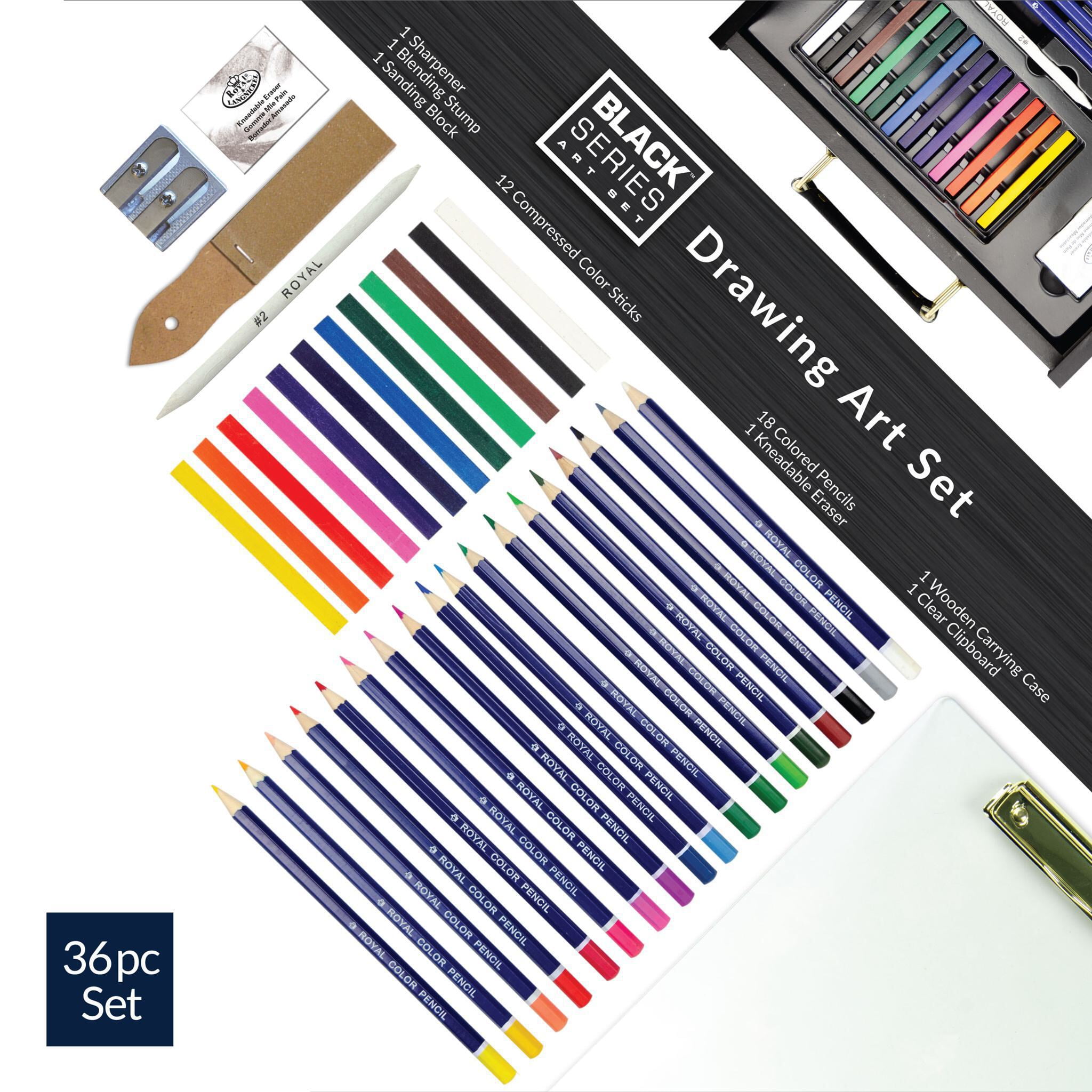 Royal & Langnickel Essentials™ 36pc Black Series Drawing Art Set