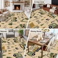 thumbnail image 5 of Rectangle Area Rugs 5 x 7 Ft, Cartoon Tractor Non-Slip Residential Carpet, Cute Digger Shovel Truck Car Khaki Indoor Crawling Mats Runner Rugs for Living Room/Dining Room/Bedroom, 5 of 8