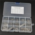 thumbnail image 3 of Kenally Pasadores de chaveta de acero inoxidable de 150 piezas, Clips de enganche resistentes a la corrosión para Tractor reutilizables en forma de U, Herramientas y ferretería Kenally TO004352-00, 3 of 6