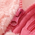 thumbnail image 7 of YunPes Teen Po𝐥ar Fleece Zip Jacket Mock Neck Warm Sherpa Coat Boys Girls Shaggy Thick Fall Winter Outwears with Pocket, 7 of 7