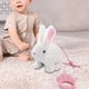 thumbnail image 4 of Conejo de peluche eléctrico que camina, juguete de peluche que graba y repite. Blanco, 4 of 8