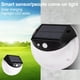 thumbnail image 4 of Iluminación Solar De La Cubierta Luces De Pared Redondas Luz De Inducción Solar Inalámbrica Al Aire Libre Para La Iluminación De Los Porches De La Escalera Del Camino Del Jardín Eigraketly HA038405-00, 4 of 6