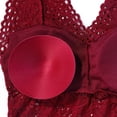 thumbnail image 3 of V-Neck Sleeveless Solid Color Lace Flower with Chest Pad Women Camisoles Breathable Autumn and Winter Slim tops Female Vest, 3 of 5
