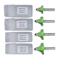 thumbnail image 2 of Bit de Routeur Roundover, 4 Pcs Bit de Routeur Roundover Coin de Routeur Arrondi Bit de Routeur Intégration Transparente, 2 of 8