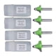 thumbnail image 1 of Brocas Para Enrutador De Bordes Redondeados De Vástago De 4 Piezas, 5/8 Pulg., 3/4 Pulg., 7/8 Pulg., 1 Pulg., Radio De Alta Dureza, Borde Redondeado De Esquina, Broca Para Enrutador Para Carpintería, 1 of 14