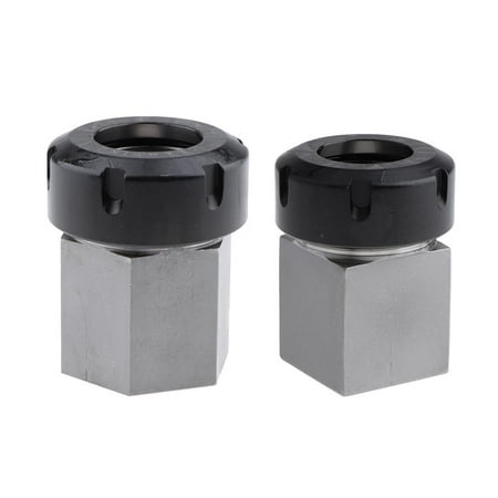 

2Pcs Square Hex Collet Chuck Collet Block ER40 for Woodworking Lathe Machine