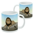 thumbnail image 2 of Lion on a Rock White Mug, 2 of 4