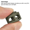 thumbnail image 4 of Cord Locks, Round Spring Toggle Stopper for Drawstring Bag Shoelaces, Olive Drab 100 Pack, 4 of 5