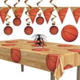 thumbnail image 3 of The Beistle Company Basketball Plastic Tablecloth, 3 of 12