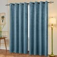 thumbnail image 5 of Subrtex Thermal Insulated Grommet Blackout Curtains for Bedroom, Set of 2 Panels, 52"×95", Smoke Blue, 5 of 5