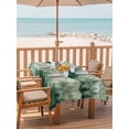 thumbnail image 2 of Outdoor Tablecloth with Umbrella Hole for Patio/Picnic/Party/Camping, Green Forest Waterproof Table Cloth Rectangle Table Cover Washable, Green Ombre Trees Abstract Art (60"x 84"), 2 of 8