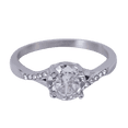 thumbnail image 3 of LuckyLy Anillos de Compromiso y Promesa para Mujer, Acero Inoxidable Color Plata y Zirconia Cúbica – Joyería ideal como Regalos para Mujer Navidad y Regalos Novia San Valentín y Matrimonio, plateado 9, 3 of 8