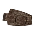 thumbnail image 1 of CINTURONES ANCHOS DE MUJER INSPIRE CHIC, CINTURONES TRAMADOS PARA VESTIDO, BROCHE GRUESO 22.83-33.07" Café, 1 of 4