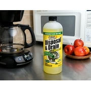 Instant Power Disposal & Drain Cleaner, Lemon Scent, 33.8 fl oz
