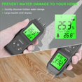 thumbnail image 4 of Wood Moisture Meter, Portable Digital Moisture Detector, Backlit LCD Display, Water Leak Detector, Moisture Tester for Wood Building Materials Walls​Ground, 4 of 5