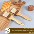 thumbnail image 5 of Pastry Brush-Basting Brush for Cooking,2 Pc Boar Bristles Food Brush for BBQ,Beech Wooden Handle Butter Brush for Baking/Spreading Marinade/Sauce/Oil/Egg/Kitchen Brushes for Cooking(1.5/2 inch), 5 of 7