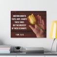 thumbnail image 4 of Scripture Walls Now Abideth 1 Corinthians 13:13 Bible Verse Canvas Christian Wall Art Ready to Hang Unframed, 4 of 7