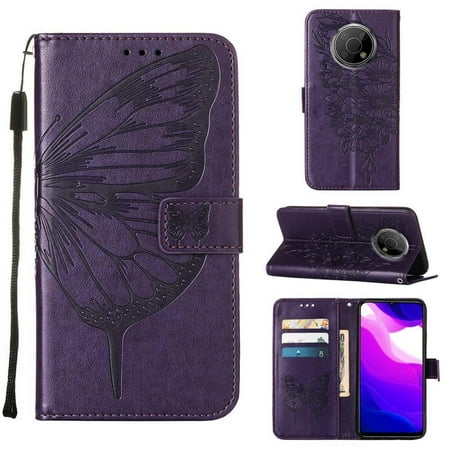 

Case for NOKIA G300 Magnetic Premium Leather Flip Cover Embossing Butterfly