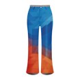 thumbnail image 4 of Bovemsi Wide Leg Pants Woman High Waist Patterned Lightweight Loose Fit Casual Colorful Trouser Imitation Jeans Travel Pants, 4 of 9