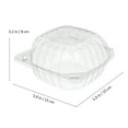 thumbnail image 4 of SHISUYAN 100 Pcs Cupcake Containers Clear Treat Boxes Charcuterie Box Clamshell Take Out Containers Burger Boxes, 4 of 8