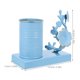thumbnail image 2 of unbranded Soporte Multifuncional De Hierro Azul Para Bolígrafos Y Pinceles Con Floral, 2 of 7